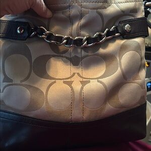 Coach Brown and Cream Women's Bag